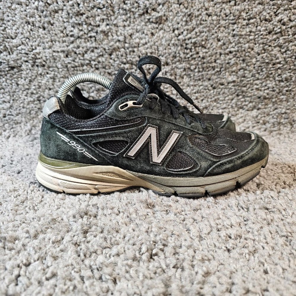 New Balance 990v4 Shoes Womens 8.5 D Black Sneaker W990BK4 USA Made Casual